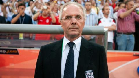 Sven-Goran Eriksson in his England blazer