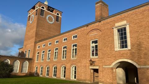 County Hall offices in Exeter and the clock tower