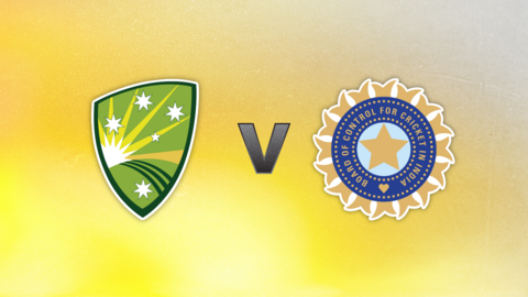 Australia v India badge graphic