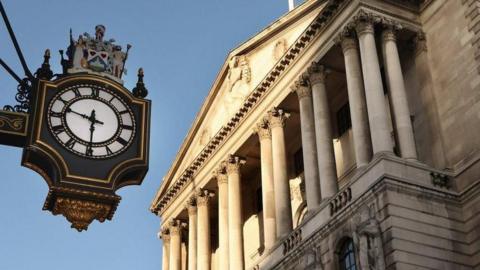 Bank of England in the city of London