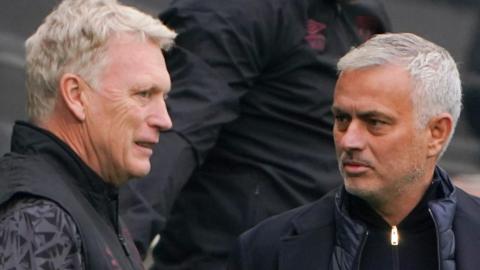 David Moyes and Jose Mourinho