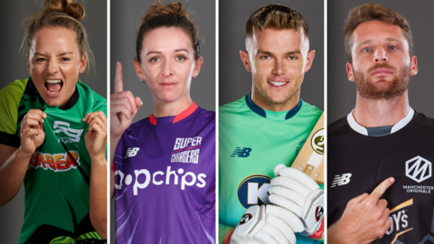 Danni Wyatt, Kate Cross, Sam Curran and Jos Buttler