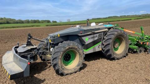 A driverless tractor