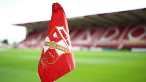 A corner flag inside the County Ground