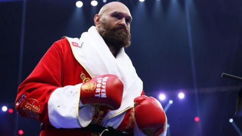 Tyson Fury before fighting Oleksandr Usyk