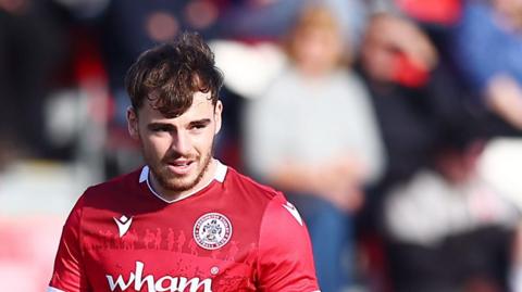 Connor O'Brien in action for Accrington