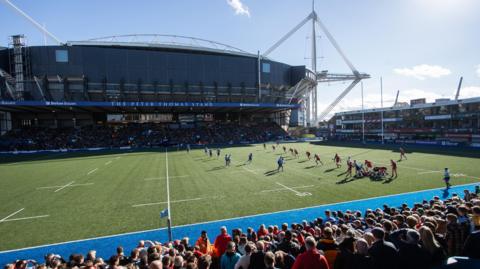 A general view of Cardiff Rugby's Arms Park home