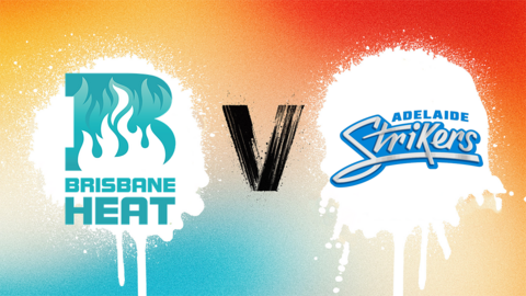 Brisbane Heat v Adelaide Strikers badge graphic