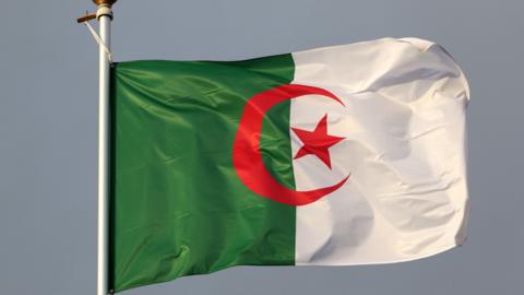 An Algerian flag