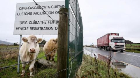 Irish customs sign