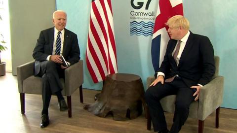 Joe Biden and Boris Johnson