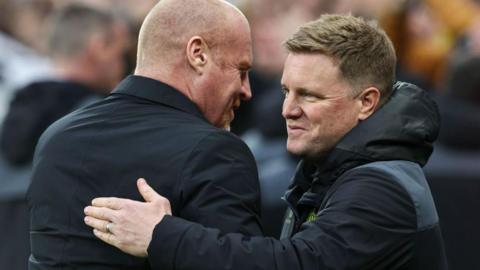 Sean Dyche and Eddie Howe