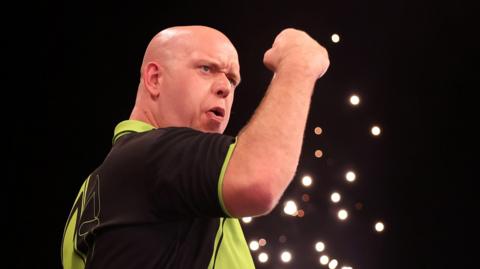 Michael van Gerwen celebrates