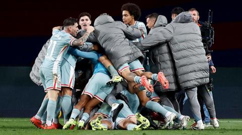 Atletico Madrid celebrate