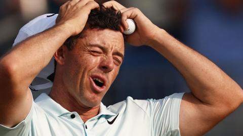 Rory McIlroy reacts to missing out on winning the US Open after a late collapse 