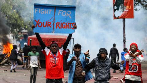 kenyan protesters