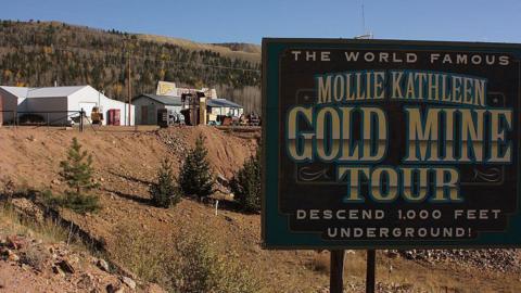 Entrance to the Mollie Kathleen Mine in Cripple Creek, Colorado