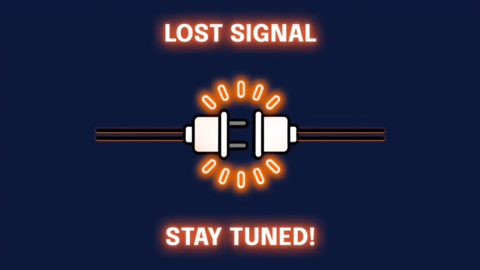 Lost signal screen from the livesteam