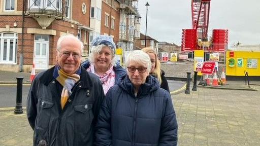 Left to right: Residents David, Judy, Susan and Jean