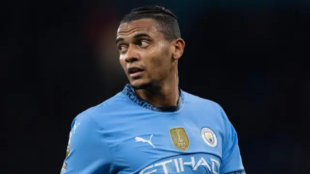 Manuel Akanji playing for Manchester City