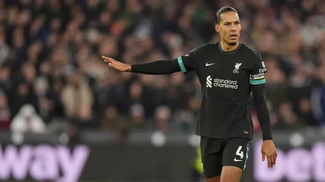 Virgil van Dijk in action for Liverpool