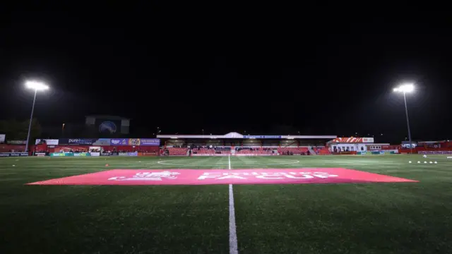 General view of Tamworth FC's stadium