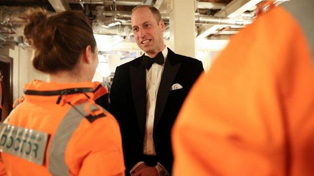 William meets air ambulance crew