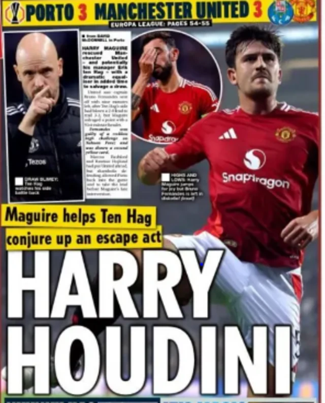 Star back page: 'Harry Houdini'