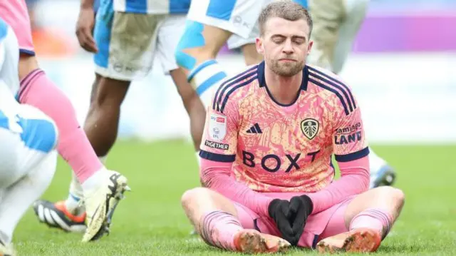 Patrick Bamford sat down looking disappointed