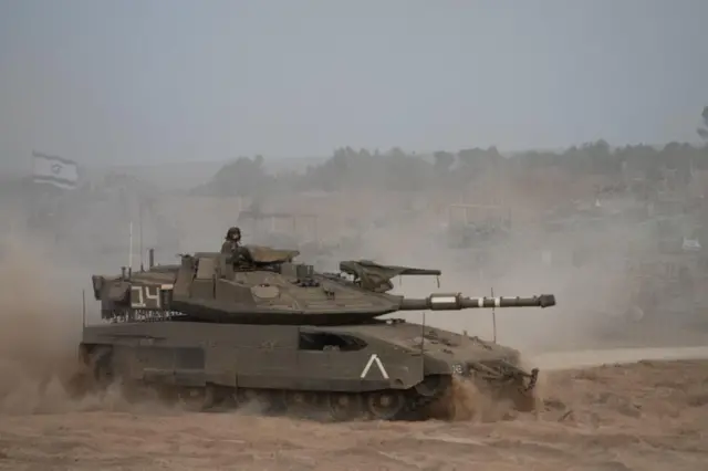 Israel has deployed tanks and armoured bulldozers in Gaza