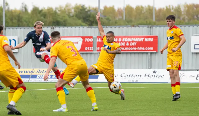 Ethan Ross scores for Falkirk against Ayr United