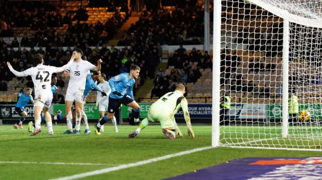 Jack Lankester equalises for Crewe at Port Vale