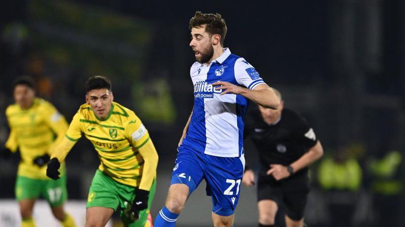 Antony Evans in action for Bristol Rovers