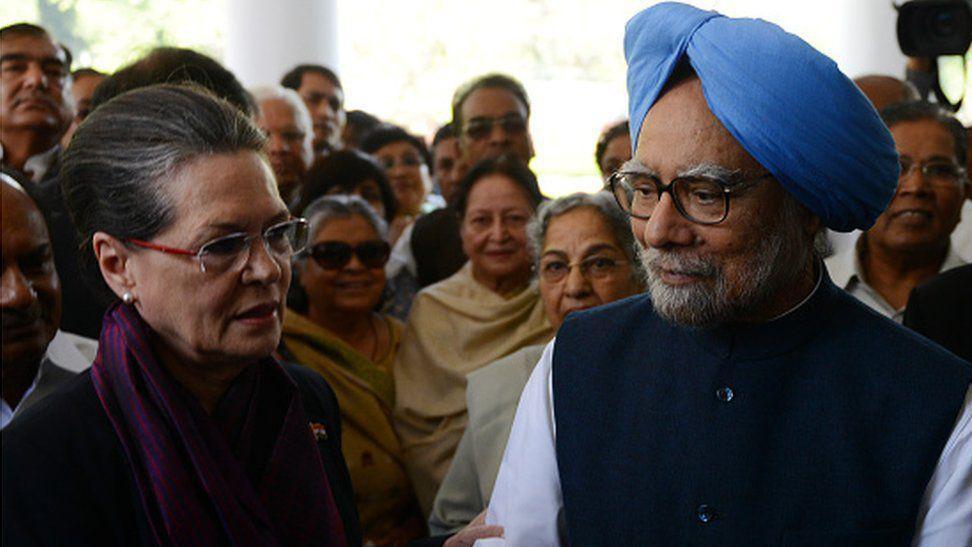 Manmohan Singh and Sonia Gandhi