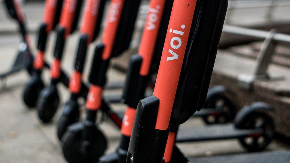 Voi scooters