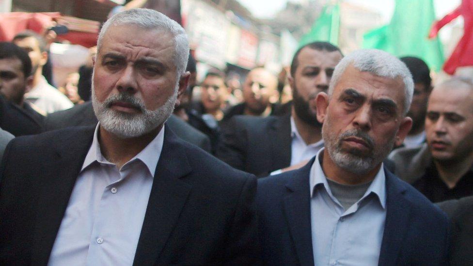 Ismail Haniyeh and Yahya Sinwar