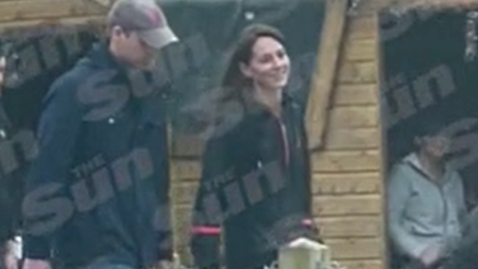 Prince William and Catherine at a farm shop in Windsor