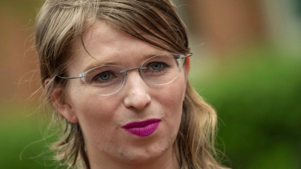 Chelsea Manning pictured on 16 May 2019