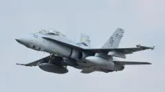 Истребитель F/A-18 Hornet (Архивдик сүрөт)