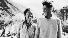 Tenzing Norgay and Edmund Hillary