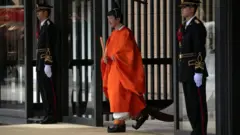 Prince Fumihito leaves the imperial palace after being declared second in line to the throne