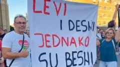 Slaviša Ignjatović i Tanja Notaroš na protestu protiv rudarenja litijuma u Novom Sadu