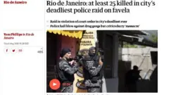 Reprodução do site do Guardian