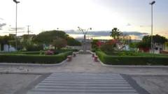 A praça João de Góes atualmente, local onde as plantas de maconha foram colocadas