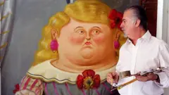 Fernando Botero em Mônaco em 14 de fevereiro de 2001