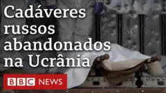 Tropas russas já recuaram de região próxima à capital da Ucrânia, mas deixaram seus soldados mortos para trás, dizem ucranianos.