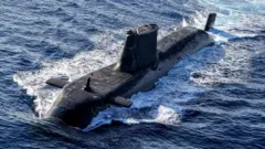 A UK Astute Class nuclear-powered submarine