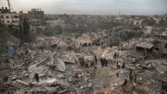 Destruição na Faixa de Gaza