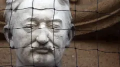 The statue of Cecil Rhodes at Oriel College, Oxford