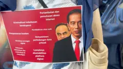 Poster kritik terhadap pemerintahan Joko Widodo